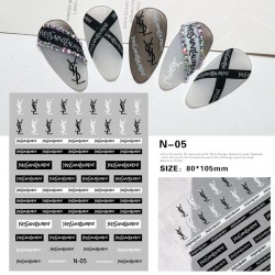 3D-N05   10pcs/lot YSL Nail Stickers