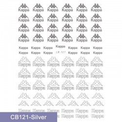 CB121-Silver   10pcs/lot Kappa Nail Stickers