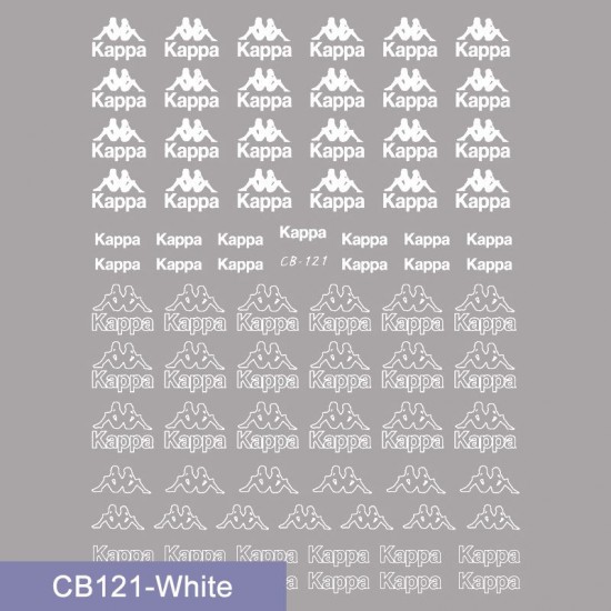 CB121-White   10pcs/lot Kappa Nail Stickers