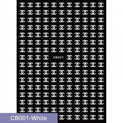 CB001-white  10pcs/lot Chanel Nail Art