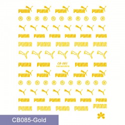 CB085-gold  10pcs/lot Puma Nail Art