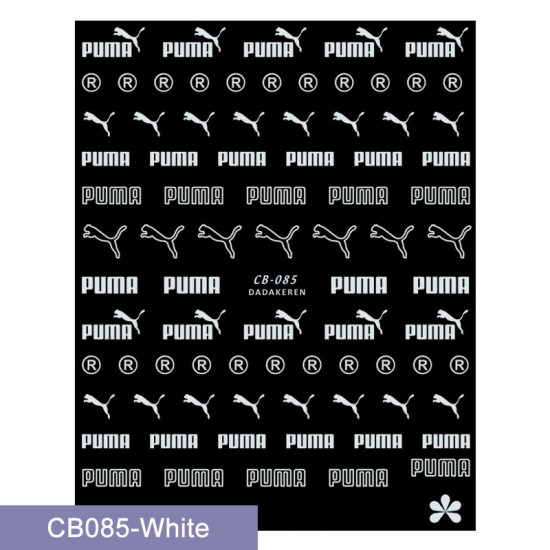 CB085-white  10pcs/lot Puma Nail Art