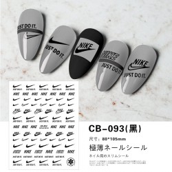 CB093-black  10pcs/lot Nike Nail Art