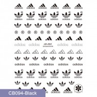 CB094-black  10pcs/lot Adidas Nail Art