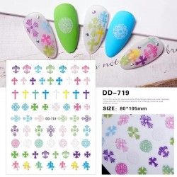 DD719  10pcs/lot Chrome Hearts Nail Art