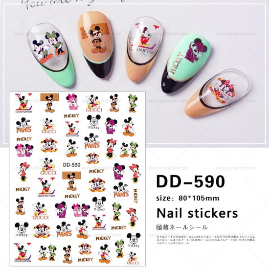 NAIL STICKER 3D Cartoon, Brands Name #DD-652 - TDI, Inc