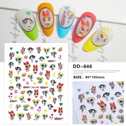 DD646   10pcs/lot Nail Stickers