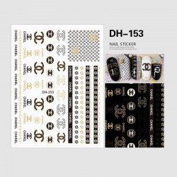 DH153   10pcs/lot Chanel Nail Stickers