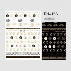 DH156   10pcs/lot LV Nail Stickers