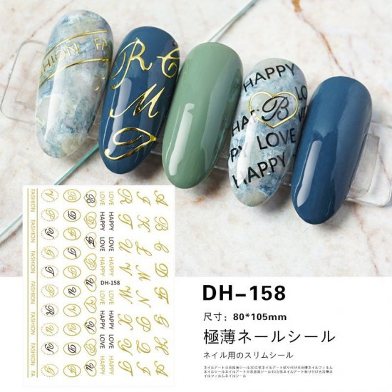 DH158   10pcs/lot Nail Stickers