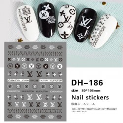 DH186   10pcs/lot LV Nail Stickers