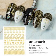 DH218-Gold   10pcs/lot Dior Nail Stickers