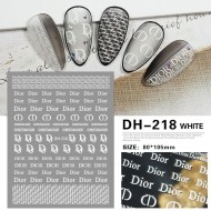 DH218-White   10pcs/lot Dior Nail Stickers