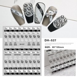 DH537  10pcs/lot Dior Nail Stickers