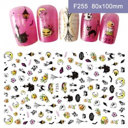 F255  10Sheets/lot  Halloween Nail Art Stickers