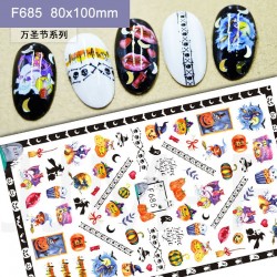 F685  10Sheets/lot  Halloween Nail Art Stickers