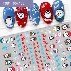 F891 10Sheets/lot  Christmas Nail Art Stickers