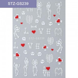 STZ-GS239  10Sheets/lot  Halloween Nail Art Stickers