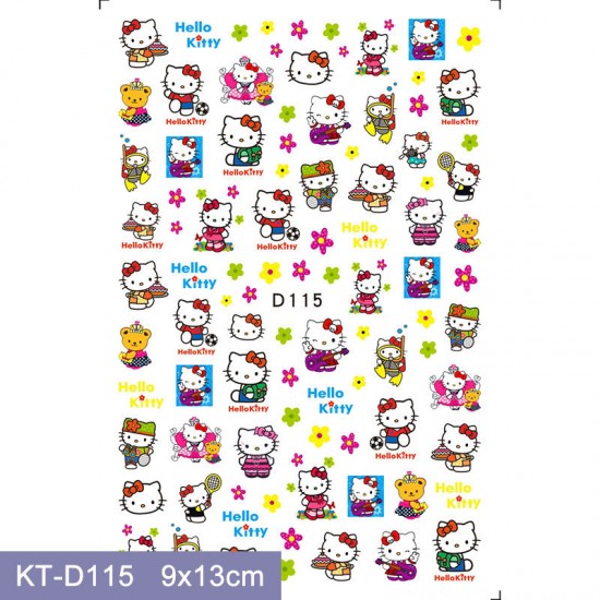 KT-D115   10pcs/lot Hello Kitty Nail Art