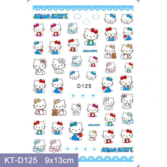 KT-D125   10pcs/lot Hello Kitty Nail Art