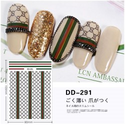 DD291   10pcs/lot Gucci Nail Art