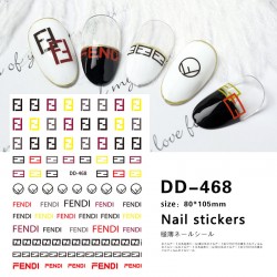 DD468   10pcs/lot Fendi Nail Art