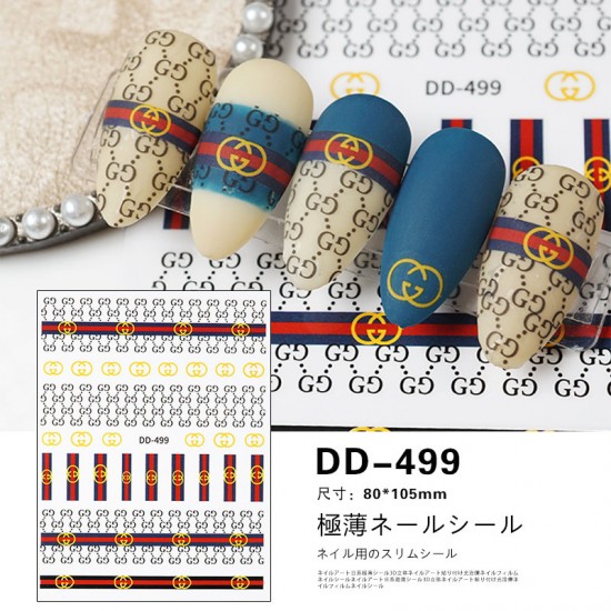 DD499   10pcs/lot Gucci Nail Art