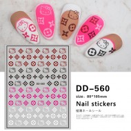 DD560   10pcs/lot LV/Hello Kitty Nail Art