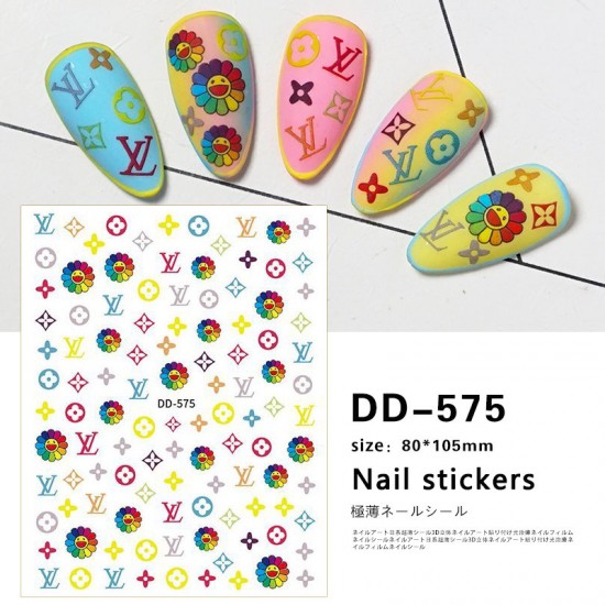 DD575   10pcs/lot LV Nail Art