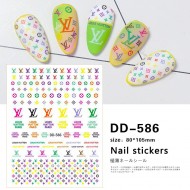 DD586   10pcs/lot LV Nail Art