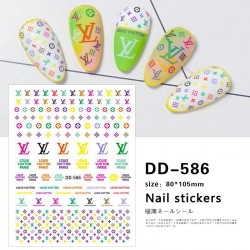 DD586   10pcs/lot LV Nail Art