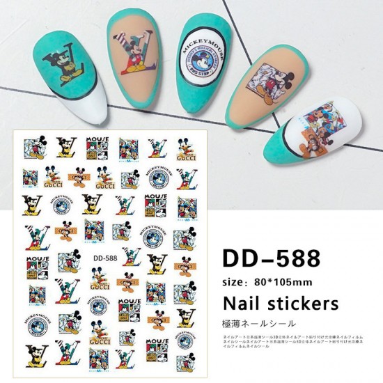 DD588   10pcs/lot LV Nail Art