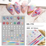 DD779   10pcs/lot LV Nail Art