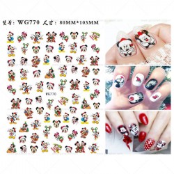 WG770  10pcs/lot Christmas Nail Stickers