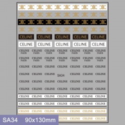 SA34  10pcs/lot Celine Nail Stickers