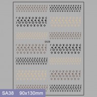 SA38  10pcs/lot LV Nail Art