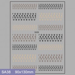 SA38  10pcs/lot LV Nail Art