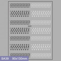 SA39  10pcs/lot LV Nail Art