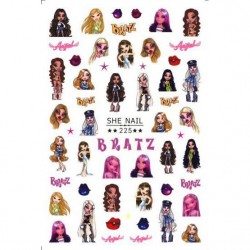 SHE225   10sheets/lot Bratz Nail Stickers