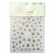 MS429-Gold  10pcs/lot Christmas Nail Stickers