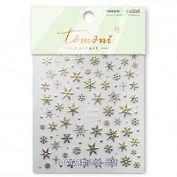 MS429-Gold  10pcs/lot Christmas Nail Stickers