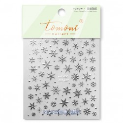 MS429-Silver  10pcs/lot Christmas Nail Stickers