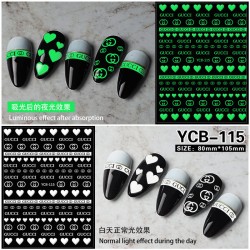 YCB115   10pcs/lot Gucci Nail Art