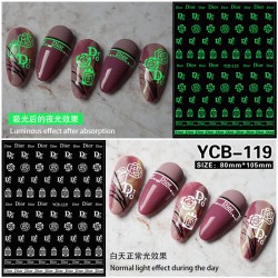 3D stickers nail art YCB113