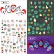 DH245  10Sheets/lot  Christmas Glow-in-the-Dark Nail Art Stickers