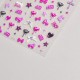 TO3205   10pcs/lot Barbie Embossed Nail Stickers