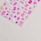 TO3212   10pcs/lot Barbie Embossed Nail Stickers