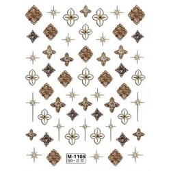 5D-M1105   10pcs/lot Buccellati Embossed Nail Stickers