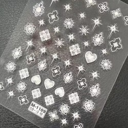 5D-M1109   10pcs/lot Buccellati Embossed Nail Stickers