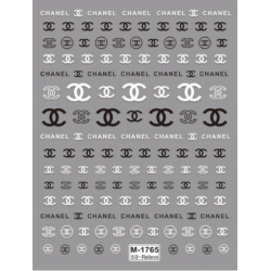 5D-M1765   10pcs/lot Chanel Embossed Nail Stickers